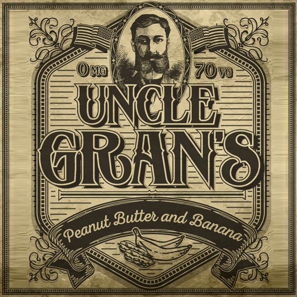 Uncle Gran's e-liquid Logo illustration